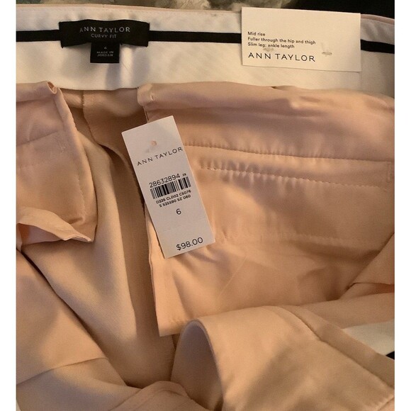 Zara Ribbed Knit Mock Neck Sleeveless Sweater / Anne Taylor The Ankle Trousers - Picture 8 of 9